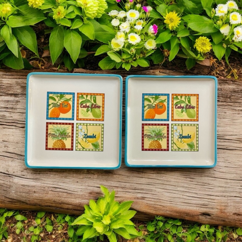 Rivierra Van Beers Signature Set of Two Stoneware Trays